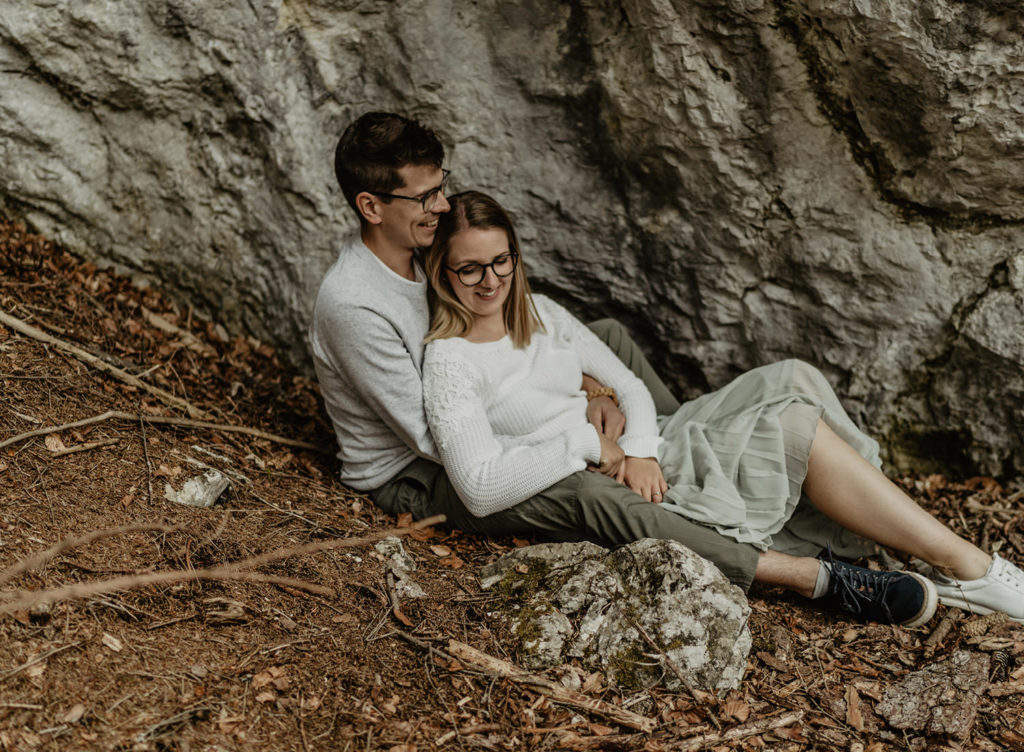 Verlobungsshooting Hochzeitseinladungen Kramsach Berglsteiner See Tirol