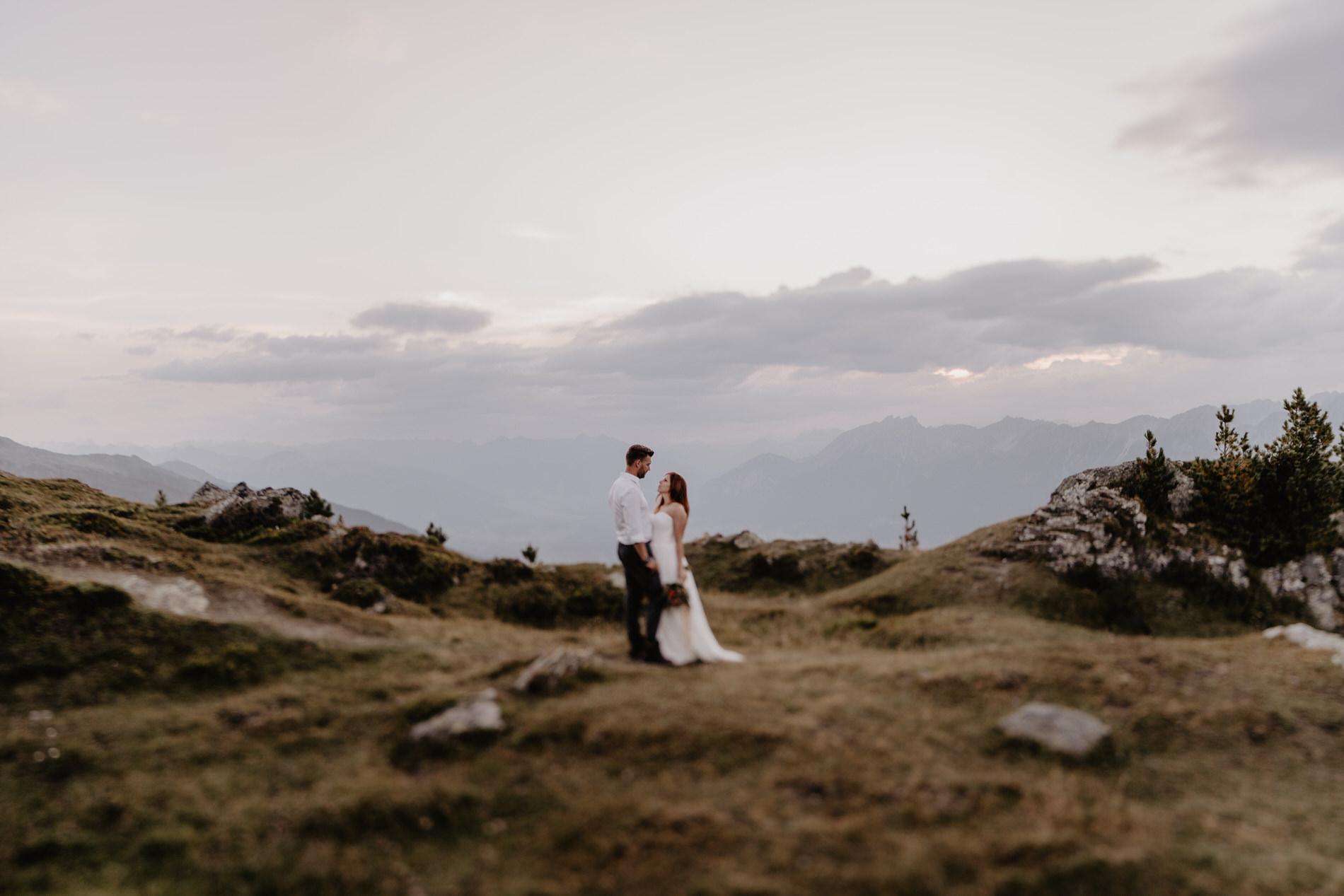 Afterwedding Shooting Tirol Tyrol Mountains Berggipfel