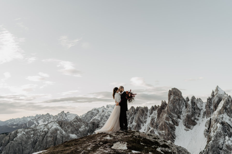 Elopement Dolomiten Drei Zinnen Hochzeit Afterwedding Berg
