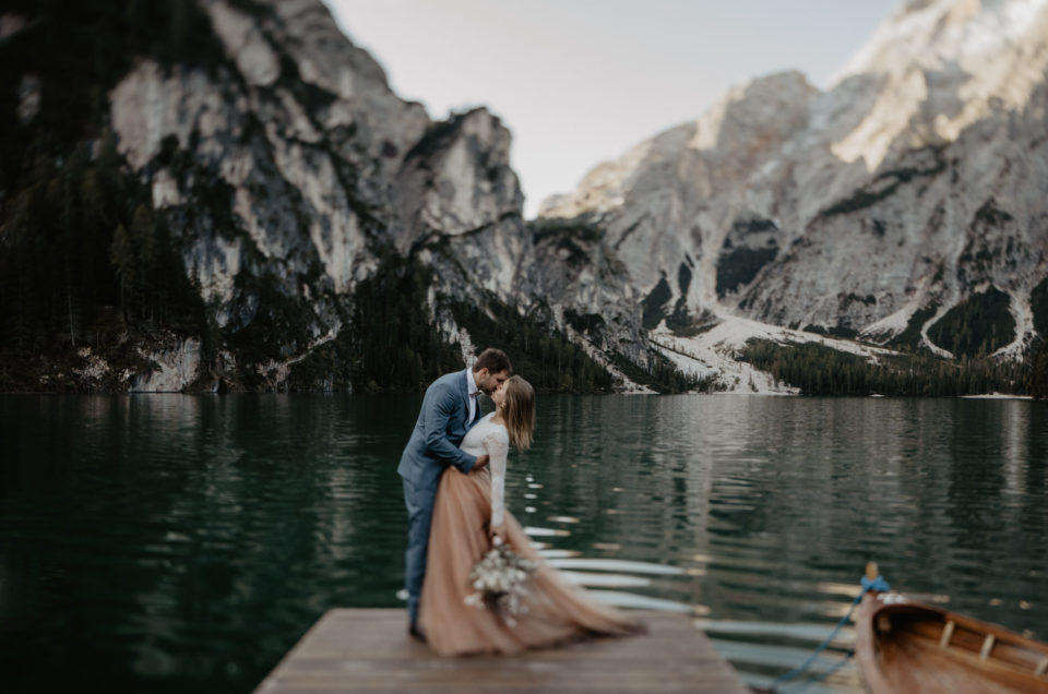 Dolomiten Südtirol Hochzeit Lago di Braies Elopement Pragser Wildsee