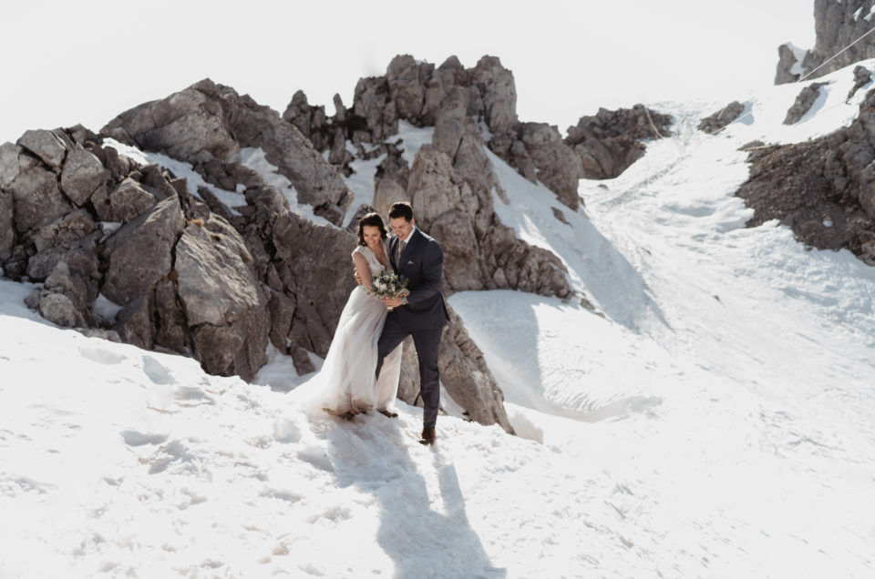 Afterwedding shooting Hafelekar Nordkette Innsbruck Berge Winter
